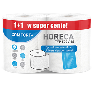 Paper towel HORECA COMFORT+ TYPE 500/16 2 rolls